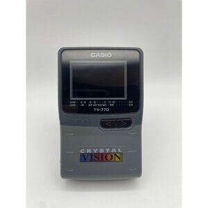 Vintage Casio TV-770B Battery Operated Handheld TV Crystal Vision Tested/Working